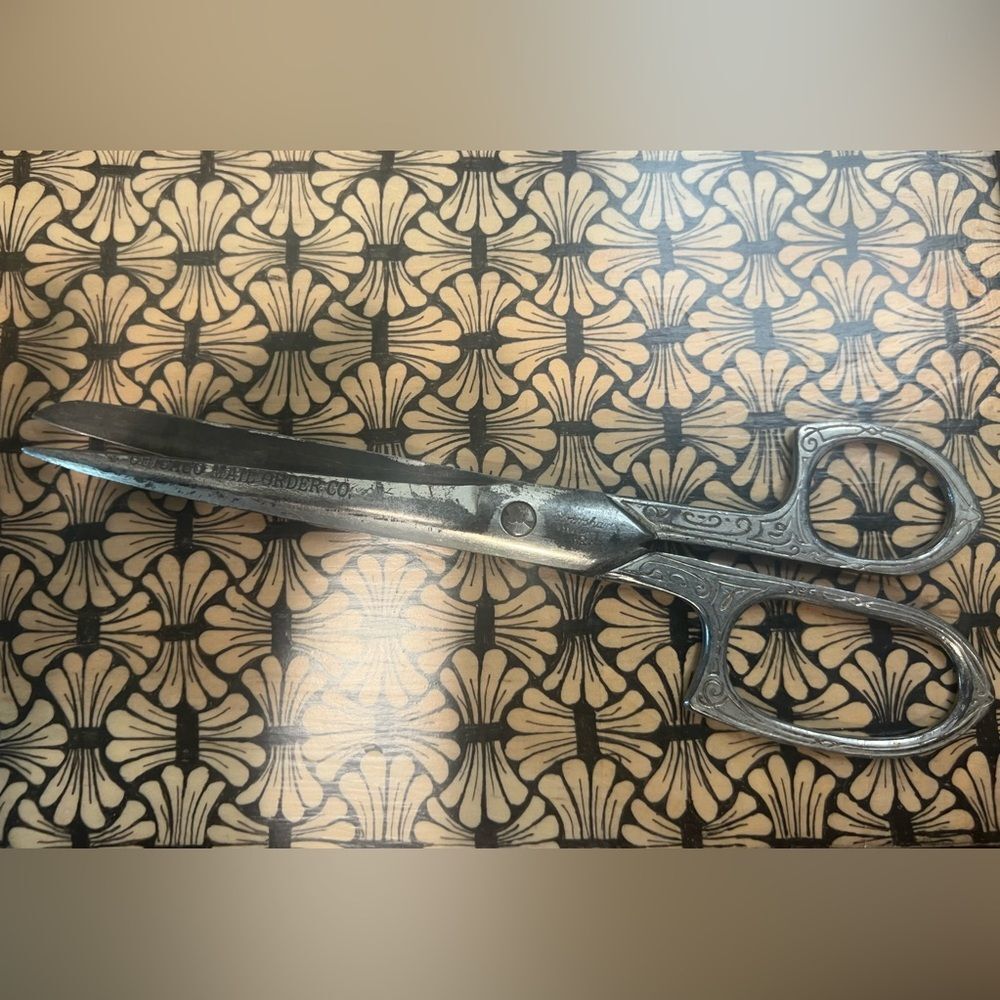 Scissors Chicago Mail Order Co. Eversharp Forged Steel USA Sewing Antique